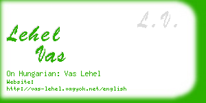 lehel vas business card